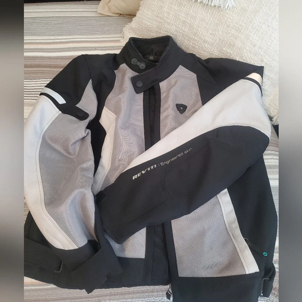 Revit! Motorcycle Biker Jacket Women's Size 10-12 - Picture 4 of 6